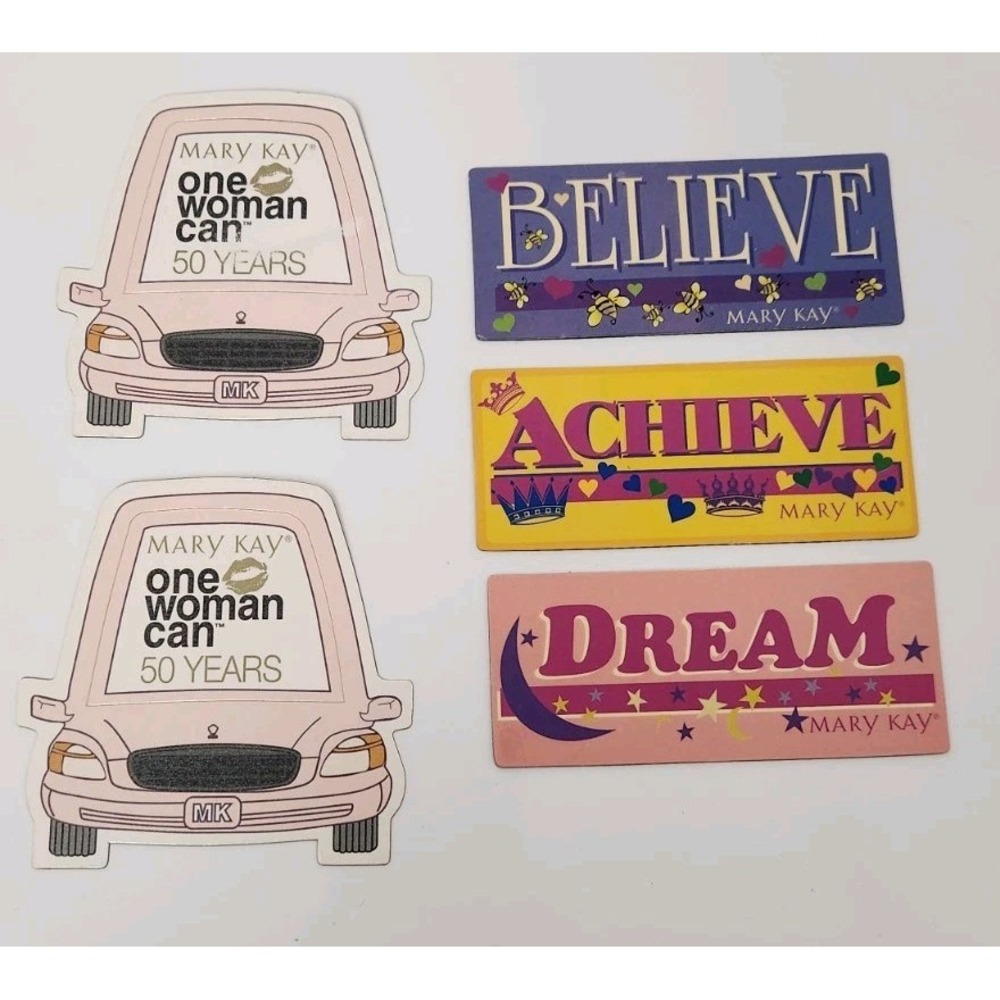 Mary Kay Inspirational Refrigerator Magnets - lot of 5 (3 Vintage)‎